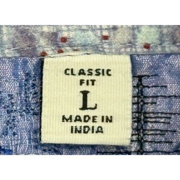 Robert‎ Graham Men's Classic Fit Flip Cuff Mushroom Pattern Shirt Size Large - Picture 5 of 9